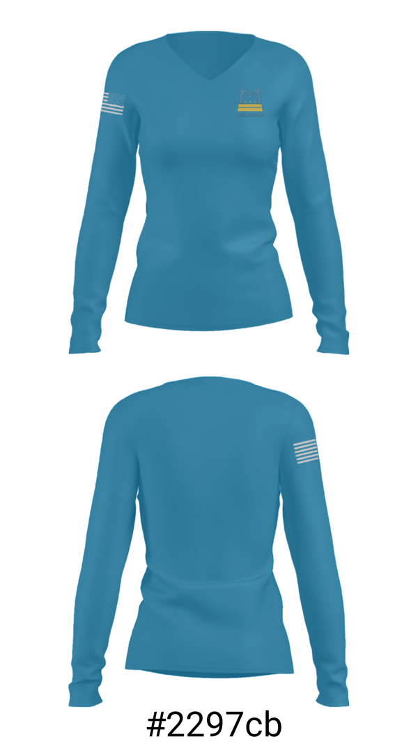 Women's Long Sleeve Vneck Shirt, Meridian Public Charter School Basketball, Men's Basketball, Teamtime, Team time, sublimation, custom sports apparel, team uniforms, spirit wear, spiritwear, sports uniforms, custom shirts, team store, custom team store, fundraiser sports, apparel fundraiser