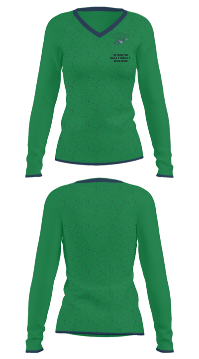 Kensington Valley Hockey Association 34396052 Women's Long Sleeve V-neck Shirt - 34