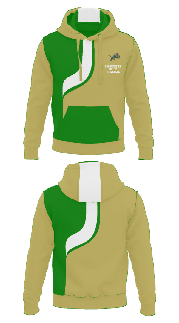 Hoodie, Longwood High School Wrestling, Wrestling, Teamtime, Team time, sublimation, custom sports apparel, team uniforms, spirit wear, spiritwear, sports uniforms, custom shirts, team store, custom team store, fundraiser sports, apparel fundraiser