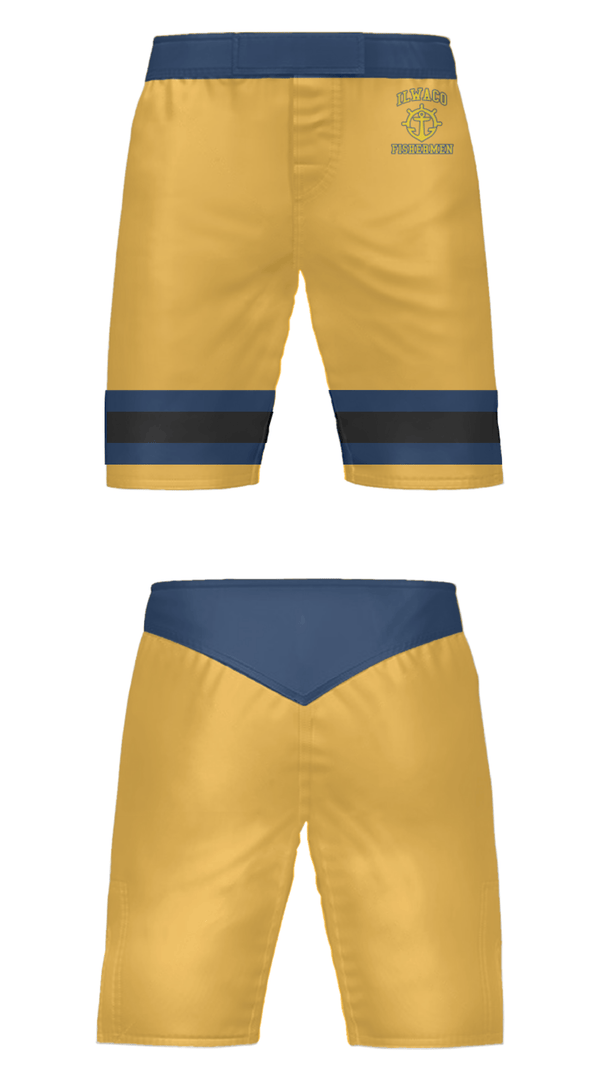 Fight Shorts, Ilwaco High School Wrestling, Wrestling, Teamtime, Team time, sublimation, custom sports apparel, team uniforms, spirit wear, spiritwear, sports uniforms, custom shirts, team store, custom team store, fundraiser sports, apparel fundraiser