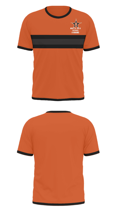 North High School Swimming 93341343 Short Sleeve Performance Shirt - 22
