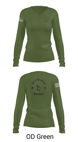 Women's Long Sleeve Vneck Shirt, B-2, Army, Teamtime, Team time, sublimation, custom sports apparel, team uniforms, spirit wear, spiritwear, sports uniforms, custom shirts, team store, custom team store, fundraiser sports, apparel fundraiser