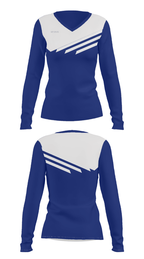 Women's Long Sleeve Vneck Shirt, Keystone Montessori School, Spirit Store, Teamtime, Team time, sublimation, custom sports apparel, team uniforms, spirit wear, spiritwear, sports uniforms, custom shirts, team store, custom team store, fundraiser sports, apparel fundraiser