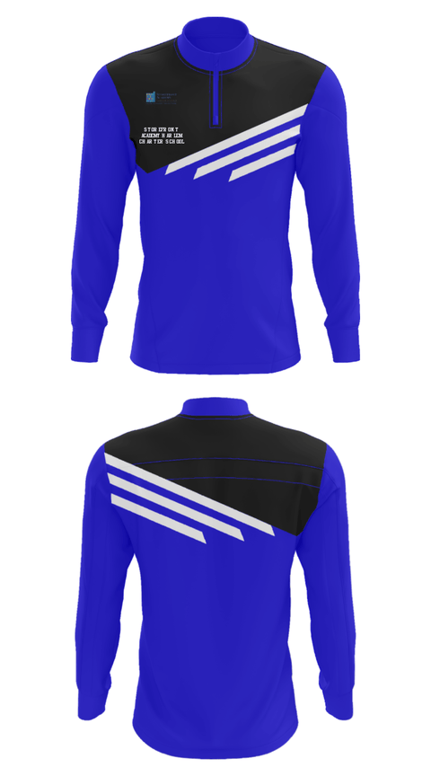 Quarter Zip Jacket, Storefront Academy Harlem Charter School, Spirit Store, Teamtime, Team time, sublimation, custom sports apparel, team uniforms, spirit wear, spiritwear, sports uniforms, custom shirts, team store, custom team store, fundraiser sports, apparel fundraiser