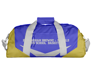 Duffle Bag, Buckingham Browne & Nichols Upper School  Basketball, Men's Basketball, Teamtime, Team time, sublimation, custom sports apparel, team uniforms, spirit wear, spiritwear, sports uniforms, custom shirts, team store, custom team store, fundraiser sports, apparel fundraiser
