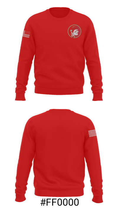 Monroe Central High School Bowling 69130888 Crew Neck Sweatshirt - 16