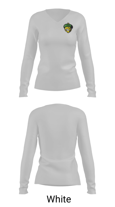 Live Oak High School Swimming 98269774 Women's Long Sleeve V-neck Shirt - 6