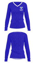 Thunderbird Softball 15197780 Women's Long Sleeve V-neck Shirt - 32