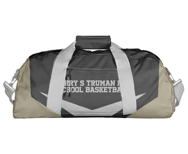 Duffle Bag, Harry S Truman High School Basketball, Women's Basketball, Teamtime, Team time, sublimation, custom sports apparel, team uniforms, spirit wear, spiritwear, sports uniforms, custom shirts, team store, custom team store, fundraiser sports, apparel fundraiser