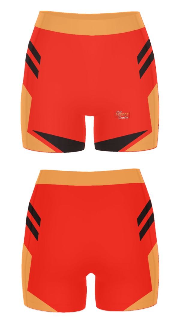 Women's Compression Shorts, Cut Throat Comics, , Teamtime, Team time, sublimation, custom sports apparel, team uniforms, spirit wear, spiritwear, sports uniforms, custom shirts, team store, custom team store, fundraiser sports, apparel fundraiser