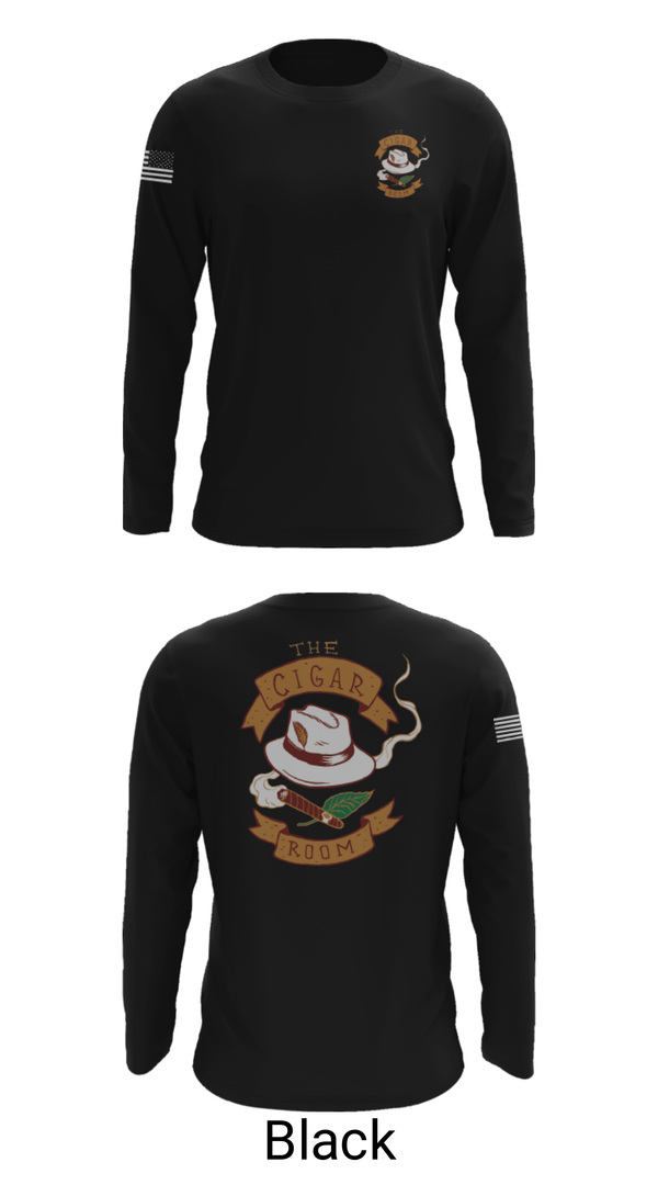 Long Sleeve Performance Shirt, The Cigar Room, , Teamtime, Team time, sublimation, custom sports apparel, team uniforms, spirit wear, spiritwear, sports uniforms, custom shirts, team store, custom team store, fundraiser sports, apparel fundraiser