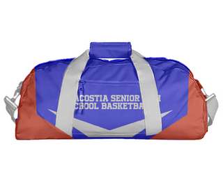 Duffle Bag, Anacostia Senior High School Basketball, Women's Basketball, Teamtime, Team time, sublimation, custom sports apparel, team uniforms, spirit wear, spiritwear, sports uniforms, custom shirts, team store, custom team store, fundraiser sports, apparel fundraiser