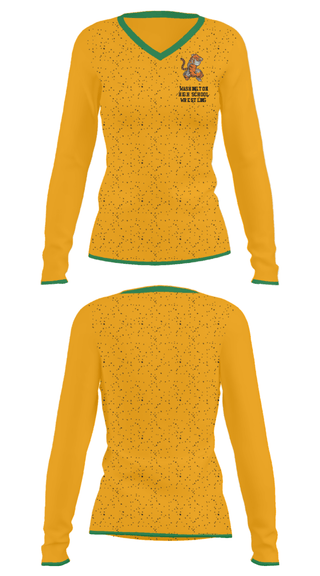 Women's Long Sleeve Vneck Shirt, Washington High School Wrestling, Wrestling, Teamtime, Team time, sublimation, custom sports apparel, team uniforms, spirit wear, spiritwear, sports uniforms, custom shirts, team store, custom team store, fundraiser sports, apparel fundraiser