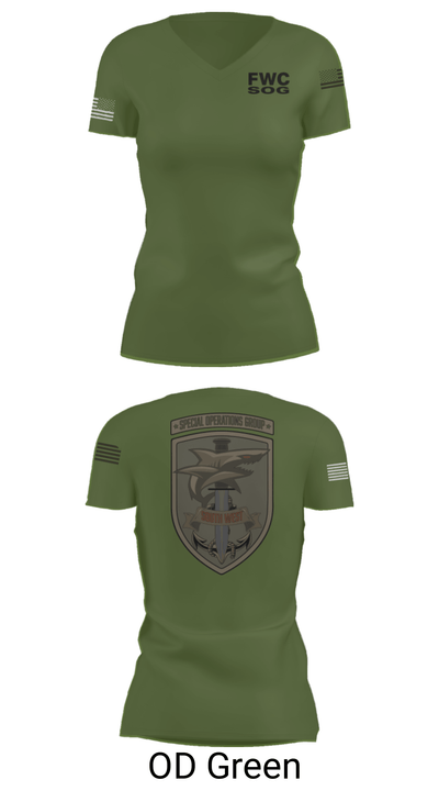 FWC SW SOG 50539560 Women's Short Sleeve V-neck Shirt - 28