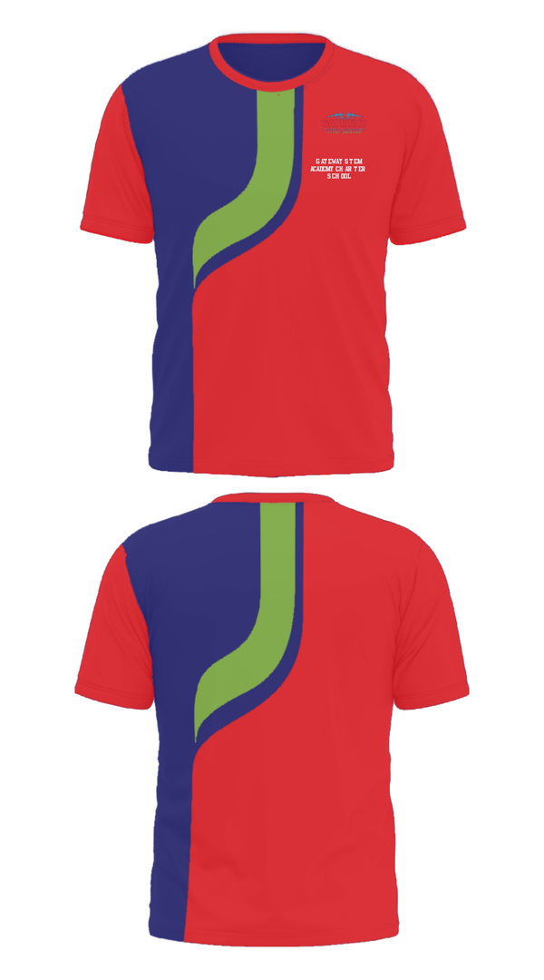 Short Sleeve Performance Shirt, Gateway Stem Academy Charter School, Spirit Store, Teamtime, Team time, sublimation, custom sports apparel, team uniforms, spirit wear, spiritwear, sports uniforms, custom shirts, team store, custom team store, fundraiser sports, apparel fundraiser