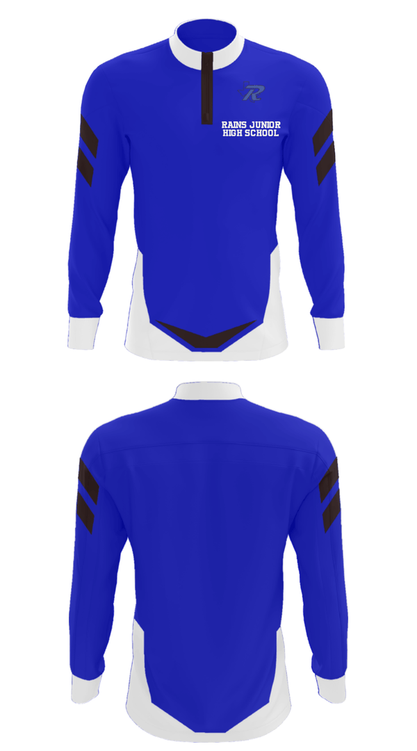 Quarter Zip Jacket, Rains Junior High School, Spirit Store, Teamtime, Team time, sublimation, custom sports apparel, team uniforms, spirit wear, spiritwear, sports uniforms, custom shirts, team store, custom team store, fundraiser sports, apparel fundraiser