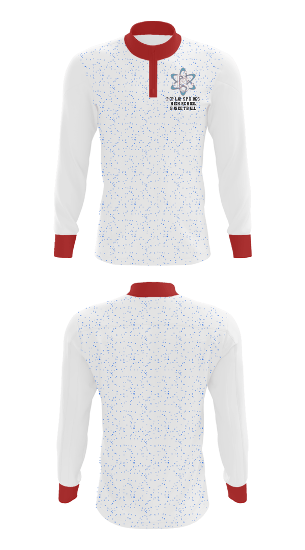 Quarter Zip Jacket, Poplar Springs High School Basketball, Women's Basketball, Teamtime, Team time, sublimation, custom sports apparel, team uniforms, spirit wear, spiritwear, sports uniforms, custom shirts, team store, custom team store, fundraiser sports, apparel fundraiser