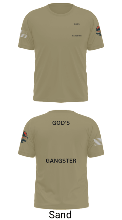 GOD'S GANGSTER 5799202 Short Sleeve Performance Shirt - 46