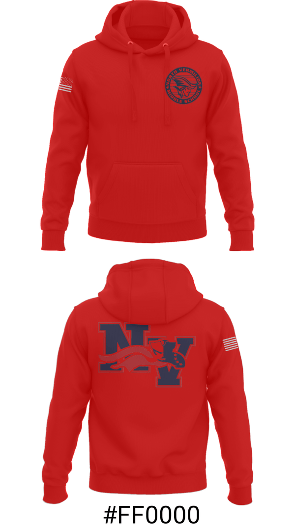 Hoodie, North Vermilion Middle School Basketball, Women's Basketball, Teamtime, Team time, sublimation, custom sports apparel, team uniforms, spirit wear, spiritwear, sports uniforms, custom shirts, team store, custom team store, fundraiser sports, apparel fundraiser