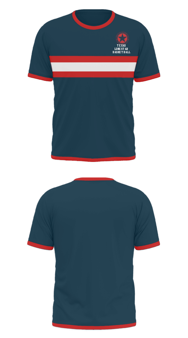 Short Sleeve Performance Shirt, Texas LoneStar Basketball, Women's Basketball, Teamtime, Team time, sublimation, custom sports apparel, team uniforms, spirit wear, spiritwear, sports uniforms, custom shirts, team store, custom team store, fundraiser sports, apparel fundraiser
