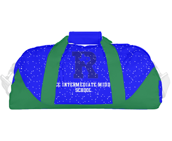 Duffle Bag, Rice Intermediate/Middle School, Spirit Store, Teamtime, Team time, sublimation, custom sports apparel, team uniforms, spirit wear, spiritwear, sports uniforms, custom shirts, team store, custom team store, fundraiser sports, apparel fundraiser