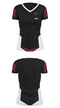 UGA 37821175 Women's Short Sleeve V-neck Shirt - 23