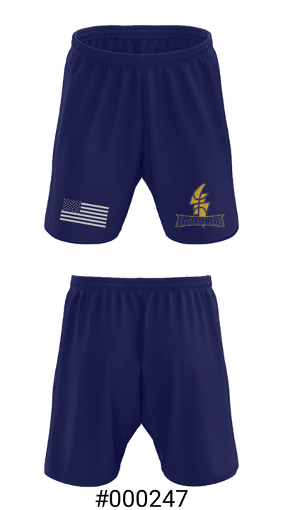 Lenape Valley Basketball - Lightning 25899195 Athletic Shorts With Pockets - 15