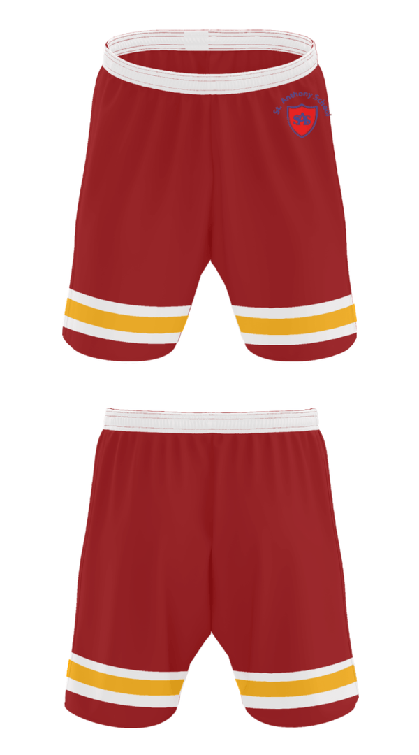 Athletic Shorts With Pockets, St Anthony Catholic School, Spirit Store, Teamtime, Team time, sublimation, custom sports apparel, team uniforms, spirit wear, spiritwear, sports uniforms, custom shirts, team store, custom team store, fundraiser sports, apparel fundraiser