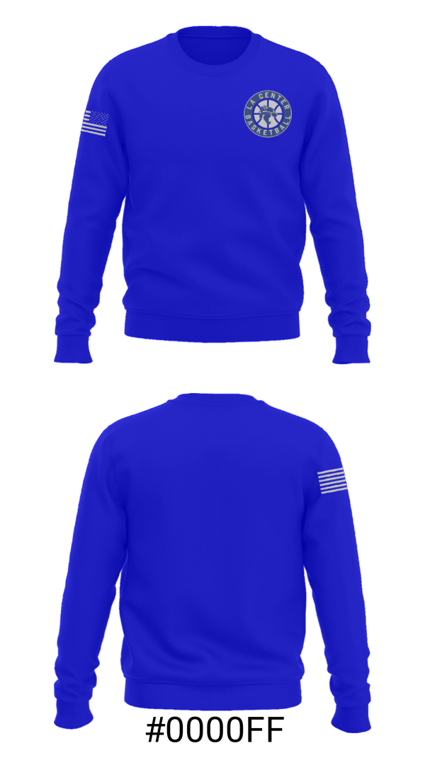 Crew Neck Sweatshirt, La Center High School Basketball, Women's Basketball, Teamtime, Team time, sublimation, custom sports apparel, team uniforms, spirit wear, spiritwear, sports uniforms, custom shirts, team store, custom team store, fundraiser sports, apparel fundraiser