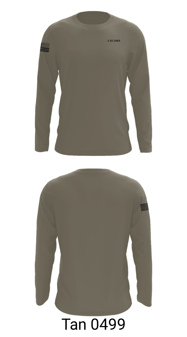 Long Sleeve Performance Shirt, E CO 21BEB, Army, Teamtime, Team time, sublimation, custom sports apparel, team uniforms, spirit wear, spiritwear, sports uniforms, custom shirts, team store, custom team store, fundraiser sports, apparel fundraiser