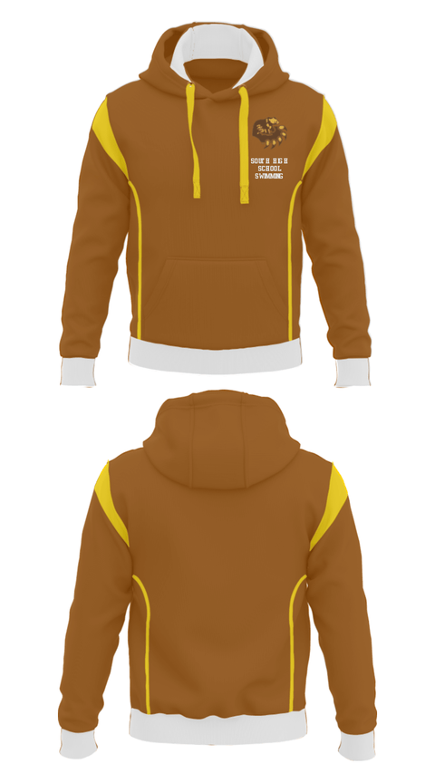 Hoodie, South High School Swimming, Swimming, Teamtime, Team time, sublimation, custom sports apparel, team uniforms, spirit wear, spiritwear, sports uniforms, custom shirts, team store, custom team store, fundraiser sports, apparel fundraiser