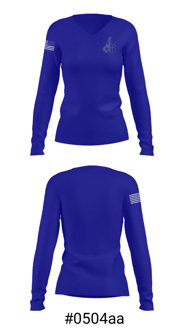 Women's Long Sleeve Vneck Shirt, Valley Catholic School Swimming, Swimming, Teamtime, Team time, sublimation, custom sports apparel, team uniforms, spirit wear, spiritwear, sports uniforms, custom shirts, team store, custom team store, fundraiser sports, apparel fundraiser