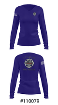 Littleville Fire & Rescue 55821755 Women's Long Sleeve V-neck Shirt - 7