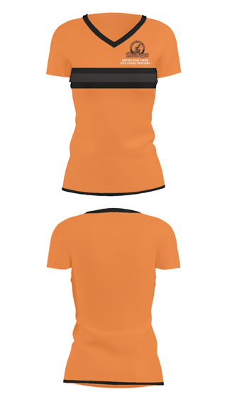 Women's Short Sleeve Vneck Shirt, Cooperstown Senior High School Wrestling, Wrestling, Teamtime, Team time, sublimation, custom sports apparel, team uniforms, spirit wear, spiritwear, sports uniforms, custom shirts, team store, custom team store, fundraiser sports, apparel fundraiser