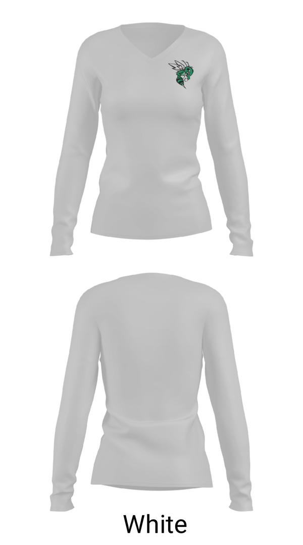 Women's Long Sleeve Vneck Shirt, Frazee Hornets, Men's Basketball, Teamtime, Team time, sublimation, custom sports apparel, team uniforms, spirit wear, spiritwear, sports uniforms, custom shirts, team store, custom team store, fundraiser sports, apparel fundraiser