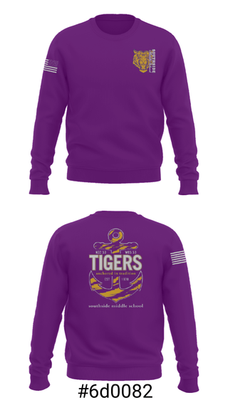 Crew Neck Sweatshirt, Southside Middle School, Spirit Store, Teamtime, Team time, sublimation, custom sports apparel, team uniforms, spirit wear, spiritwear, sports uniforms, custom shirts, team store, custom team store, fundraiser sports, apparel fundraiser