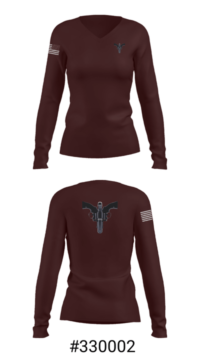 Tres Amigos 56993355 Women's Long Sleeve V-neck Shirt - 7