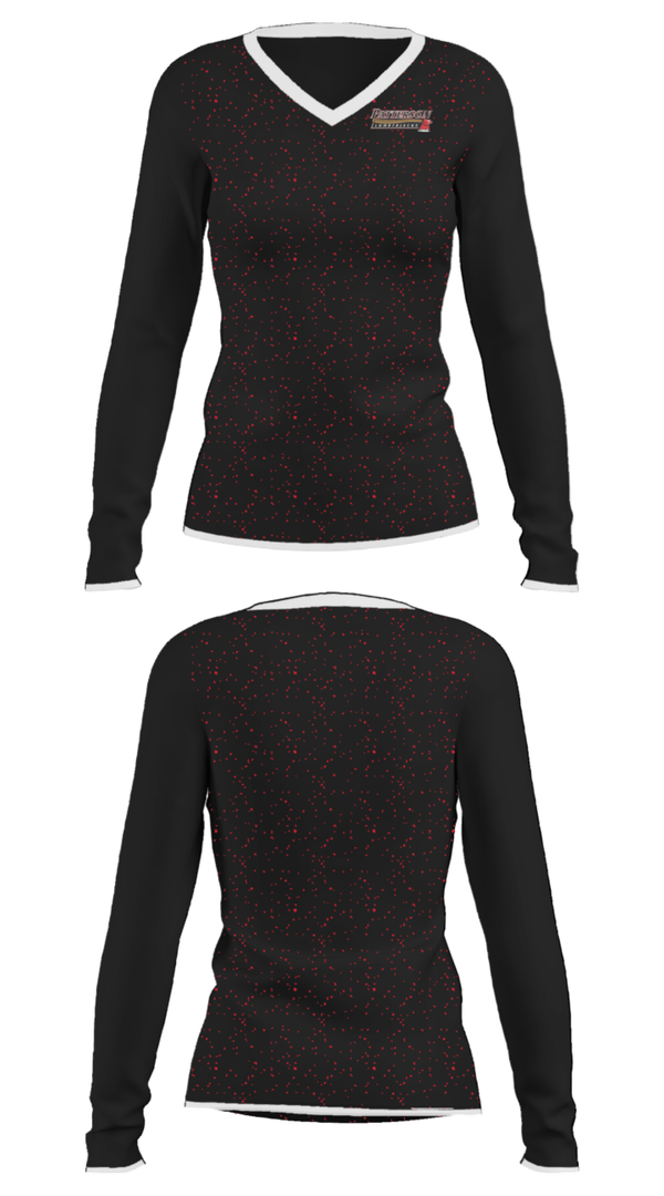 Women's Long Sleeve Vneck Shirt, Patterson, Men's Basketball, Teamtime, Team time, sublimation, custom sports apparel, team uniforms, spirit wear, spiritwear, sports uniforms, custom shirts, team store, custom team store, fundraiser sports, apparel fundraiser