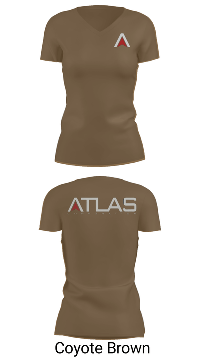 ATLAS 52779746 Women's Short Sleeve V-neck Shirt - 12