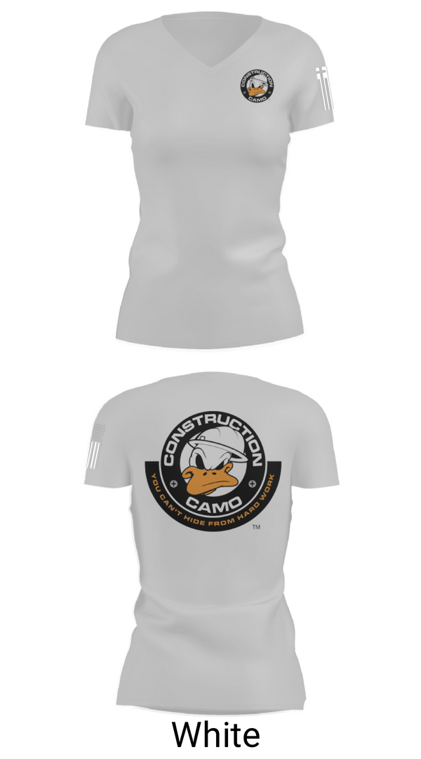Women's Short Sleeve Vneck Shirt, Construction Camo, , Teamtime, Team time, sublimation, custom sports apparel, team uniforms, spirit wear, spiritwear, sports uniforms, custom shirts, team store, custom team store, fundraiser sports, apparel fundraiser