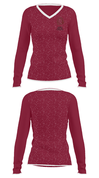 Women's Long Sleeve Vneck Shirt, Carolina Christian School (High School) Basketball, Men's Basketball, Teamtime, Team time, sublimation, custom sports apparel, team uniforms, spirit wear, spiritwear, sports uniforms, custom shirts, team store, custom team store, fundraiser sports, apparel fundraiser