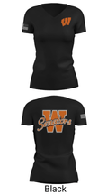 Portsmouth West High School Basketball 54134846 Women's Short Sleeve V-neck Shirt - 14