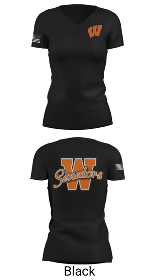 Women's Short Sleeve Vneck Shirt, Portsmouth West High School Basketball, Women's Basketball, Teamtime, Team time, sublimation, custom sports apparel, team uniforms, spirit wear, spiritwear, sports uniforms, custom shirts, team store, custom team store, fundraiser sports, apparel fundraiser
