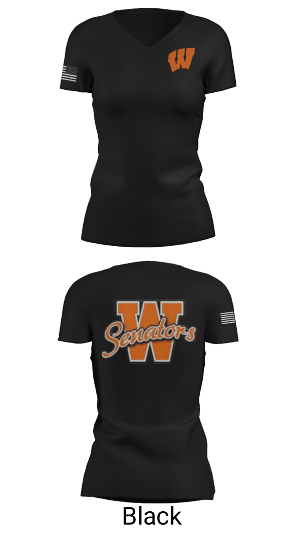 Women's Short Sleeve Vneck Shirt, Portsmouth West High School Basketball, Women's Basketball, Teamtime, Team time, sublimation, custom sports apparel, team uniforms, spirit wear, spiritwear, sports uniforms, custom shirts, team store, custom team store, fundraiser sports, apparel fundraiser