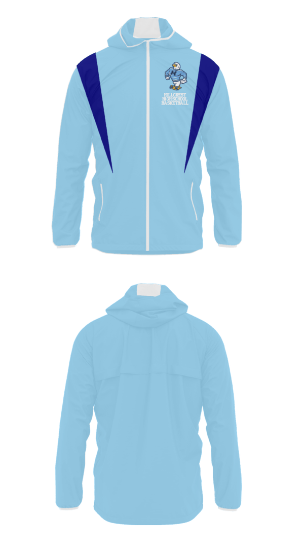 Windbreaker, Hillcrest High School Basketball, Men's Basketball, Teamtime, Team time, sublimation, custom sports apparel, team uniforms, spirit wear, spiritwear, sports uniforms, custom shirts, team store, custom team store, fundraiser sports, apparel fundraiser