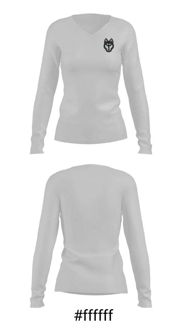Women's Long Sleeve Vneck Shirt, Hartford Huskies, Wrestling, Teamtime, Team time, sublimation, custom sports apparel, team uniforms, spirit wear, spiritwear, sports uniforms, custom shirts, team store, custom team store, fundraiser sports, apparel fundraiser