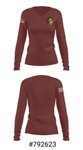 Baker High School Basketball 63681281 Women's Long Sleeve V-neck Shirt - 20