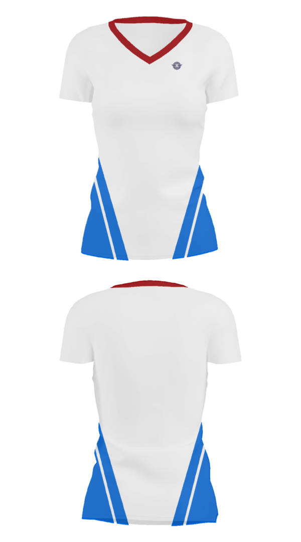 Women's Short Sleeve Vneck Shirt, Kenston High School Hockey, Ice Hockey, Teamtime, Team time, sublimation, custom sports apparel, team uniforms, spirit wear, spiritwear, sports uniforms, custom shirts, team store, custom team store, fundraiser sports, apparel fundraiser