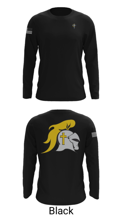 Christian Academy of Indiana 63025914 Long Sleeve Performance Shirt - 11