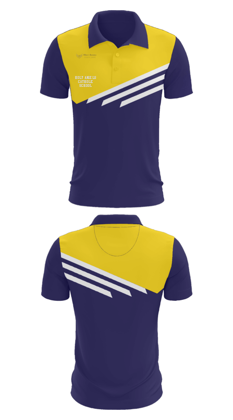 Short Sleeve Performance Polo, Holy Angels Catholic School, Spirit Store, Teamtime, Team time, sublimation, custom sports apparel, team uniforms, spirit wear, spiritwear, sports uniforms, custom shirts, team store, custom team store, fundraiser sports, apparel fundraiser